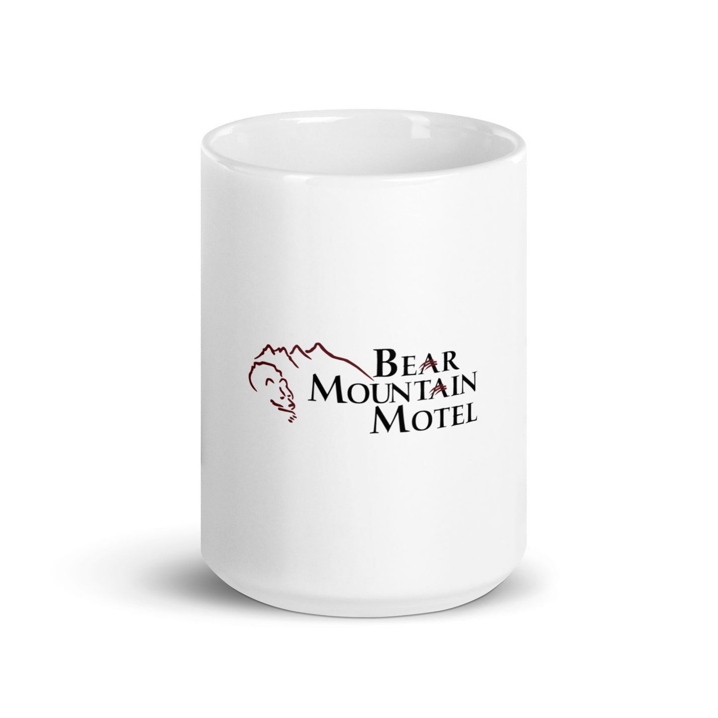 White glossy mug
