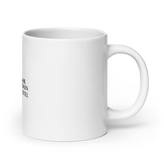 White glossy mug